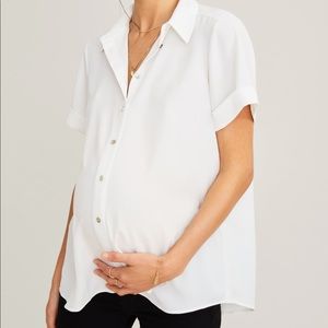 Lot of two NWT HATCH maternity shirts
